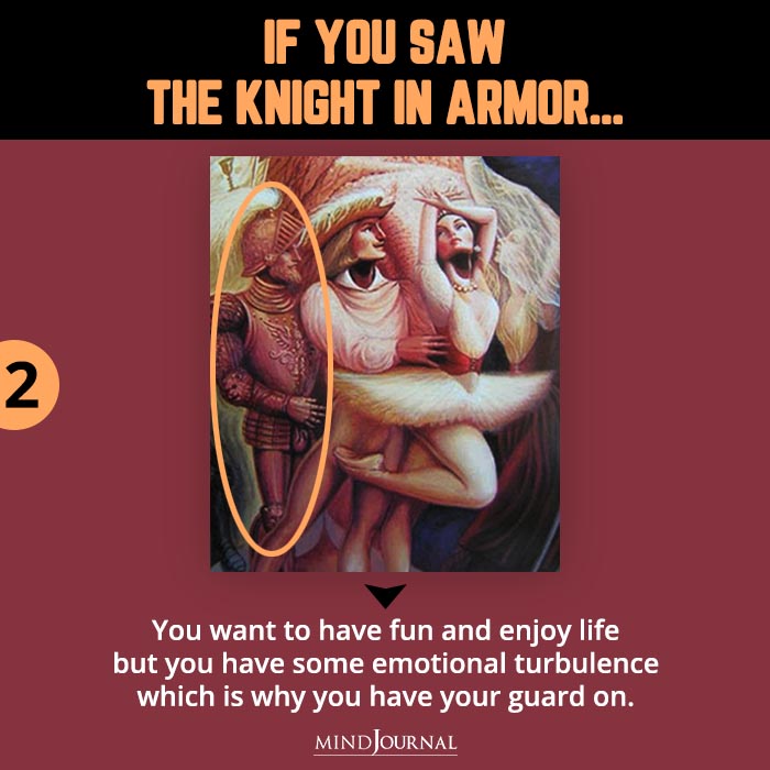 If you saw the knight in armor