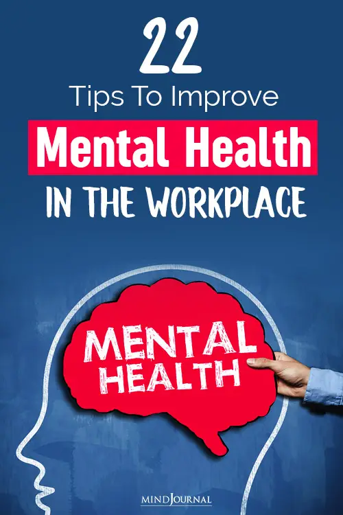 Improve Mental Health Workplace pin