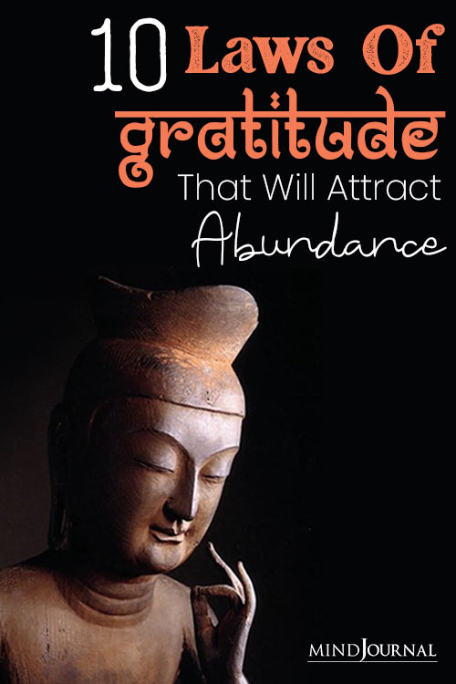 Laws Of Gratitude Attract Abundance In Life pin