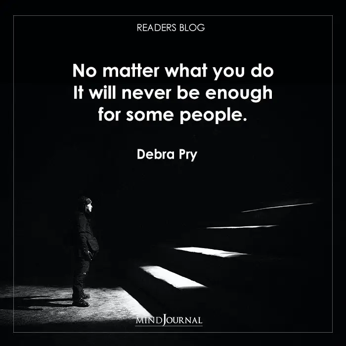 No matter what you do