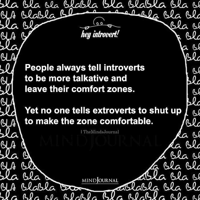 People Always Tell Introverts To Be More Talkative