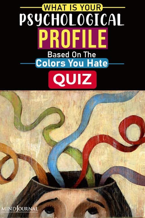 Psychological Profile Colors You Hate quiz pin