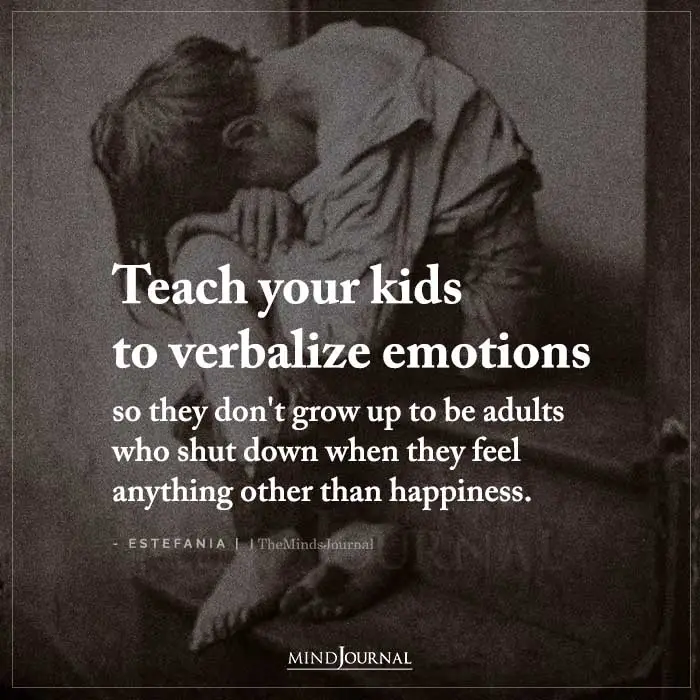 Teach your kids to verbalize emotions and stressful experiences 