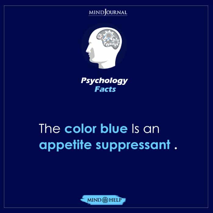 The Color Blue Is An Appetite Suppressant
