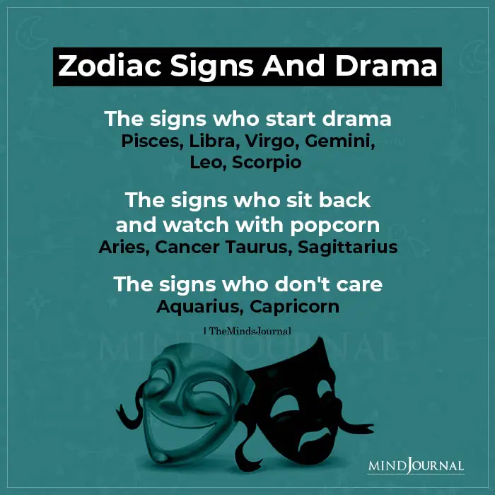 Zodiac Signs And Drama
