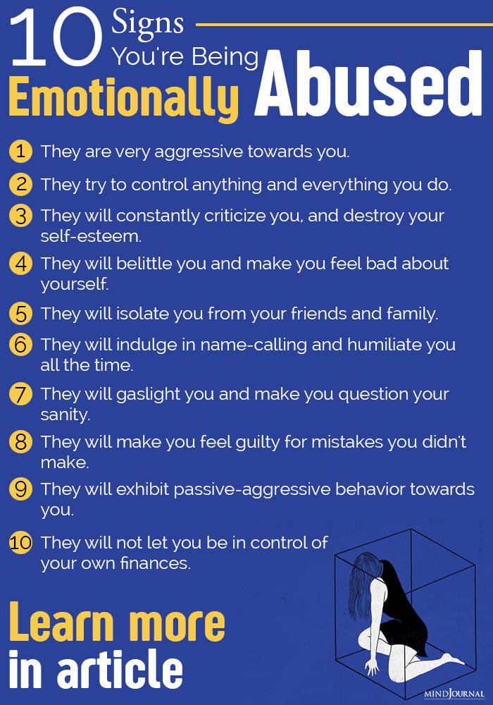 Psychological abuse in relationships signs