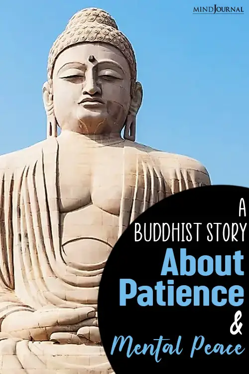 buddhist story about the virtue of patience and mental peace pin