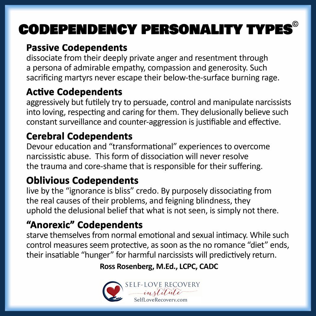  Types of Codependency
