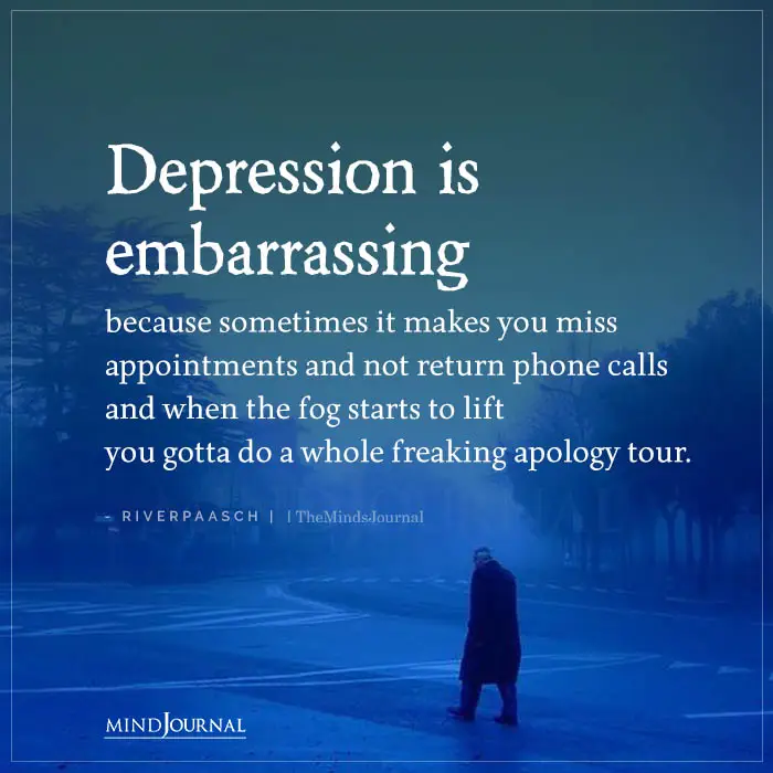depression is embarrassing