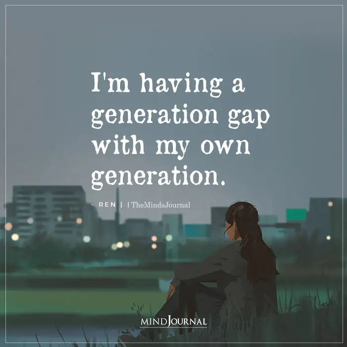 having a generation gap