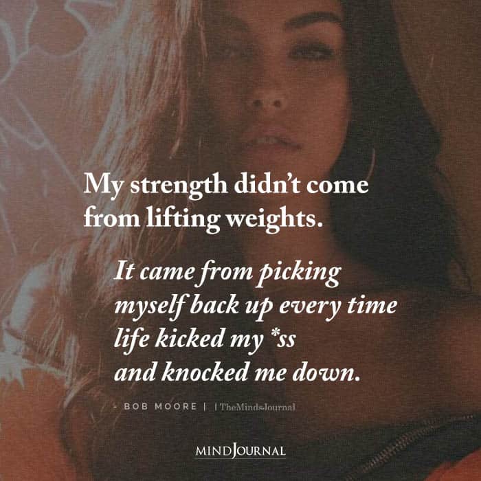 my strength didnt come from lifting weights