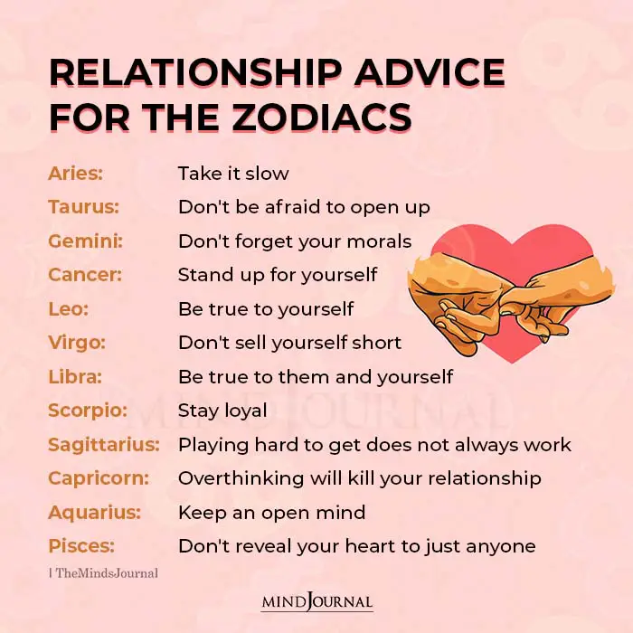 relationship advice for zodiac signs