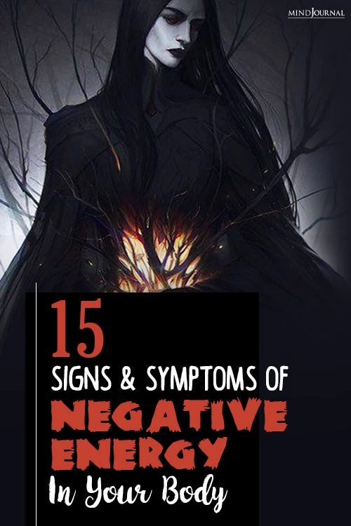 signs of negative energy in your body pin