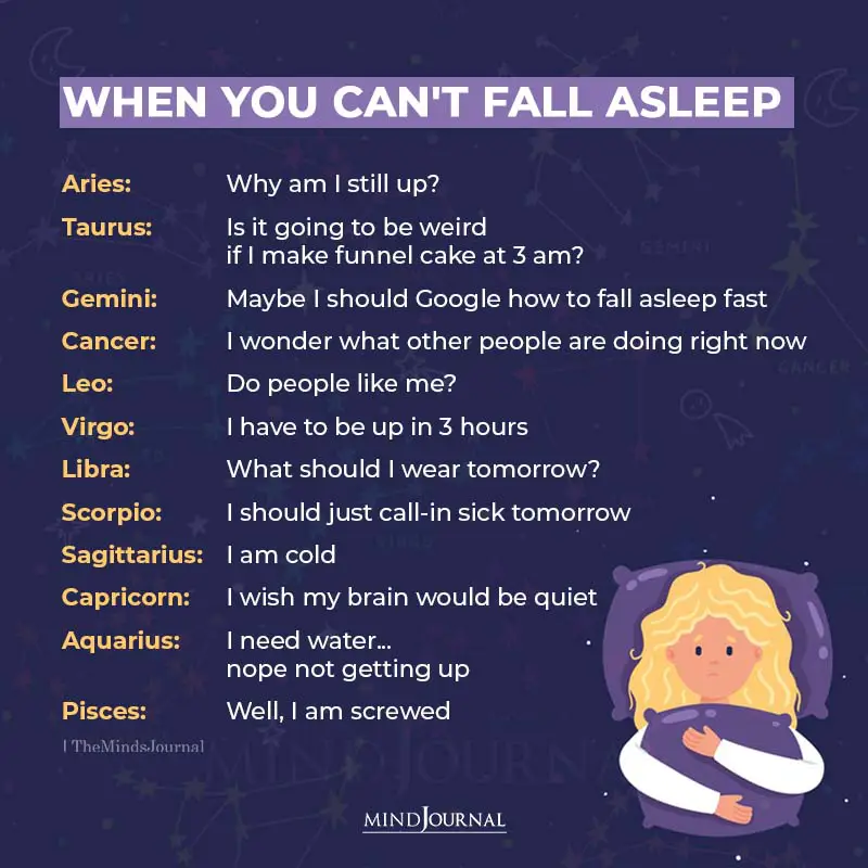 zodiacs cant fall asleep
