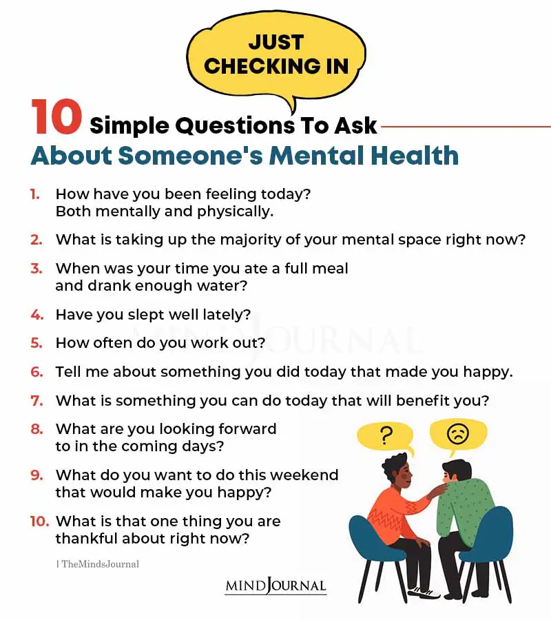 10 Simple Questions to Ask About Someones Mental Health