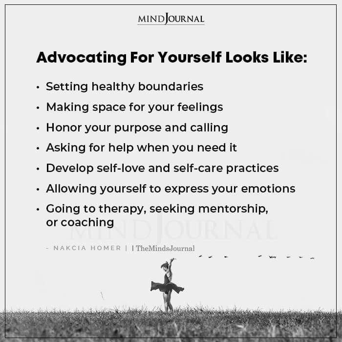 Advocating For Yourself Looks Like