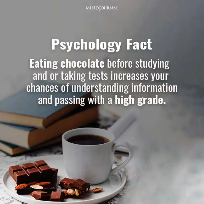 Eating Chocolate Before Studying and or Taking