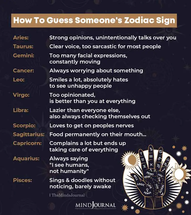 How To Guess Someones Zodiac Sign