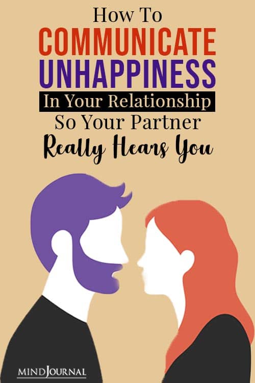 How to Communicate Unhappiness  in Your Relationship pin