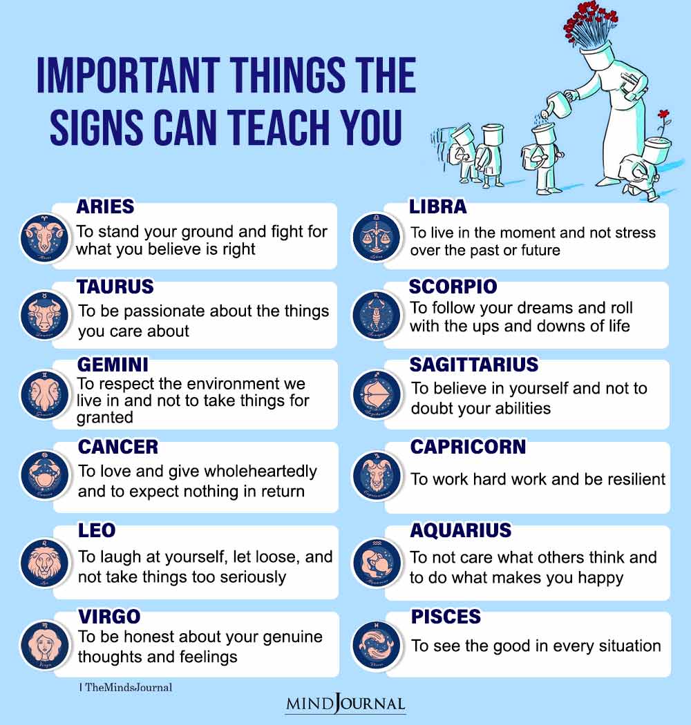 Important Things Each Zodiac Sign Can Teach You