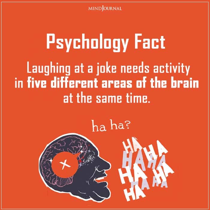 Laughing at a Joke Needs Activity in Five Different Areas of the Brain