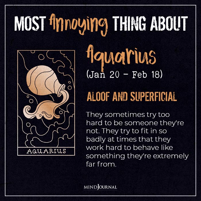 Most Annoying Thing About The Zodiac aquarius