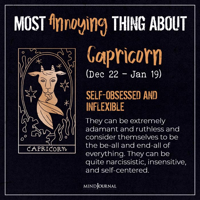 Most Annoying Thing About The Zodiac capricorn