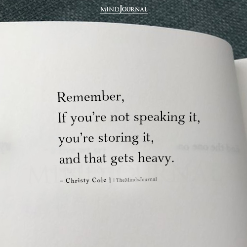 Remember If You're Not Speaking It