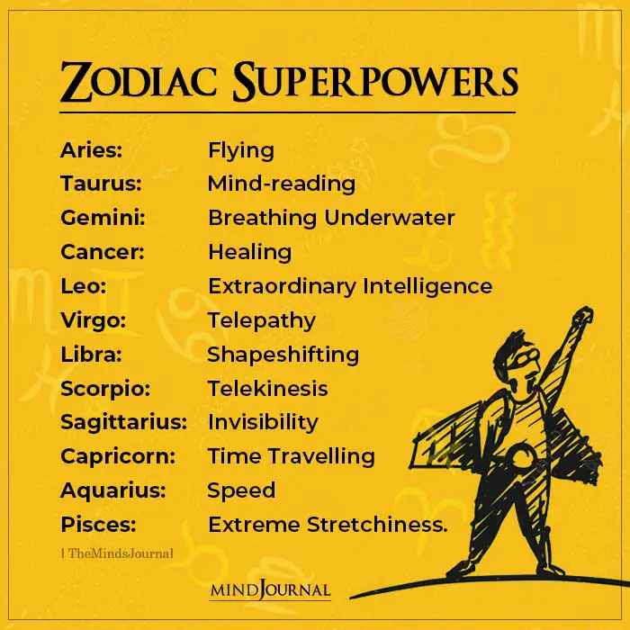Superpower Based on Your Zodiac Sign