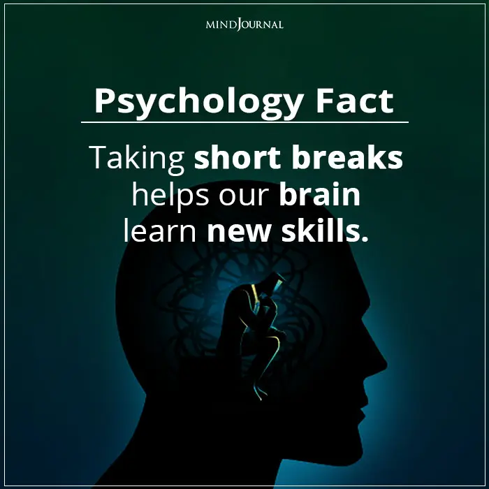 Taking Short Breaks Helps Our Brain Learn New Skills