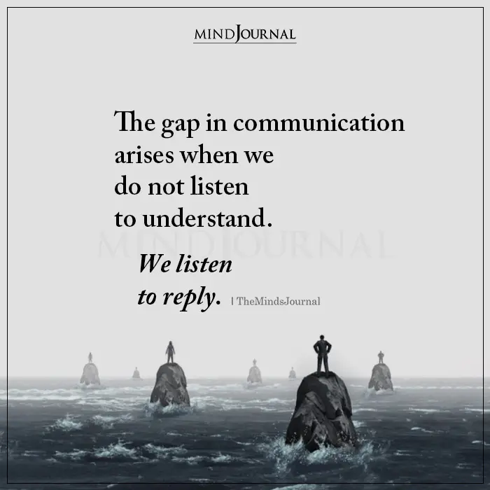 The Gap in Communication Arises When