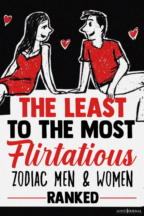 The Least To The Most Flirtatious Zodiac Men and Women Ranked pin