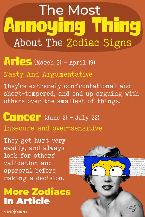 The Most Annoying Habits Of Zodiac Signs detail