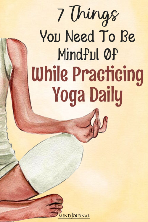 practicing yoga daily