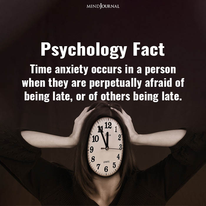 Time anxiety occurs