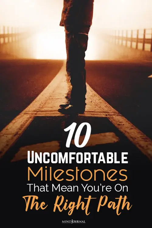 Uncomfortable Milestones pin