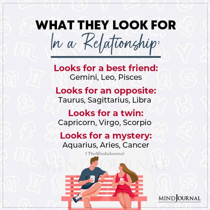 What The Zodiac Signs Look For In a Relationship