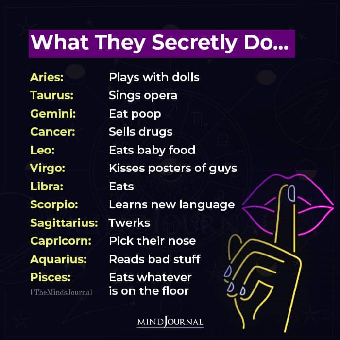 What The Zodiac Signs Secretly Do