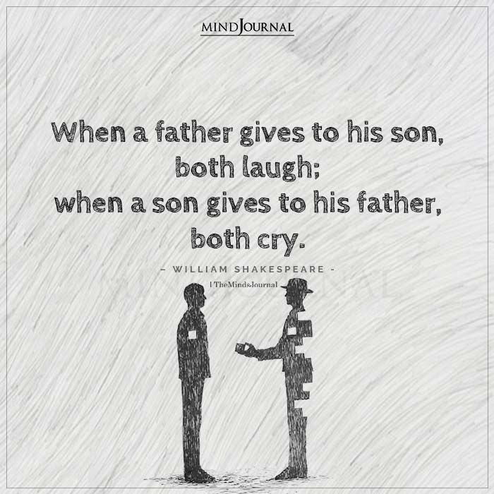 When A Father Gives To His Son