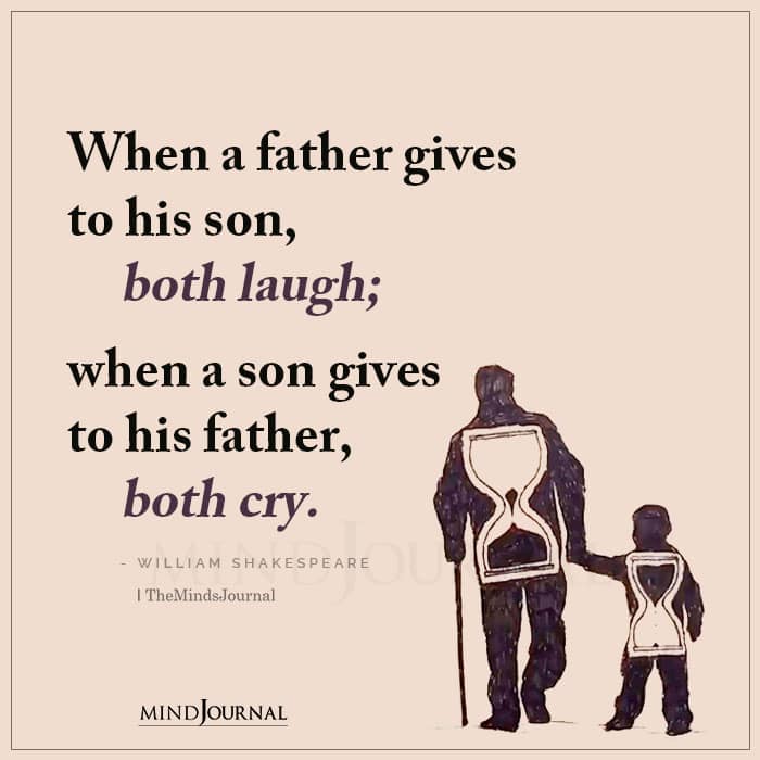When A Father Gives To His Son.