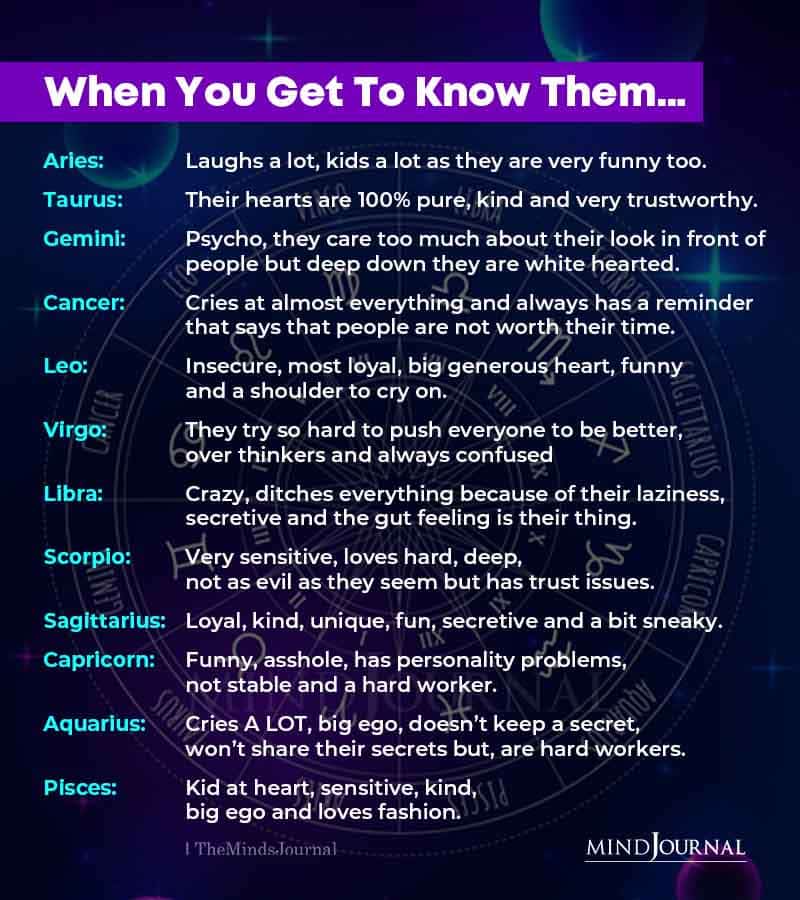 When You Get To Know The Zodiac Signs