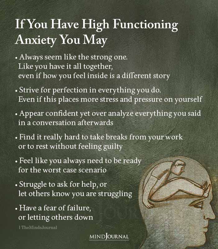 If You Have High Functioning Anxiety You May