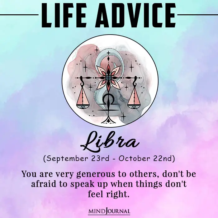 life advice libra