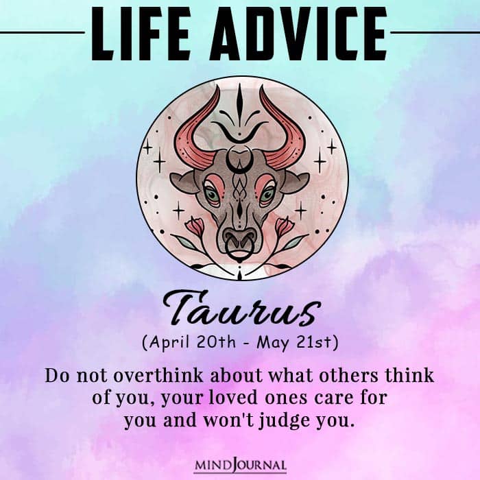 life advice taurus