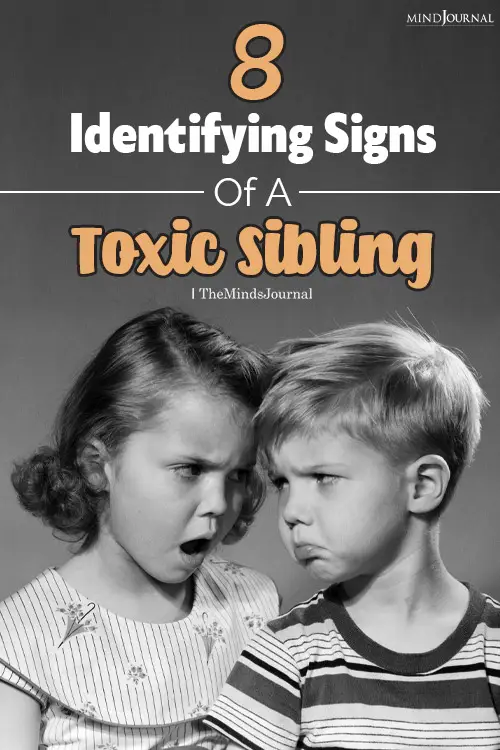 8 Identifying Signs Of A Toxic Sibling
