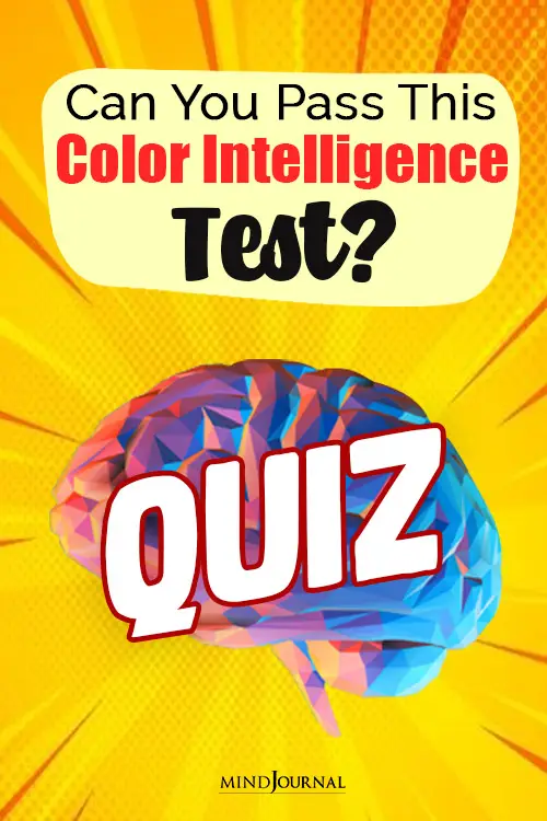 Can You Pass The Color Intelligence Test pin