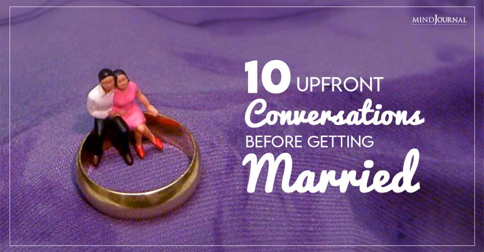 Conversations before getting married