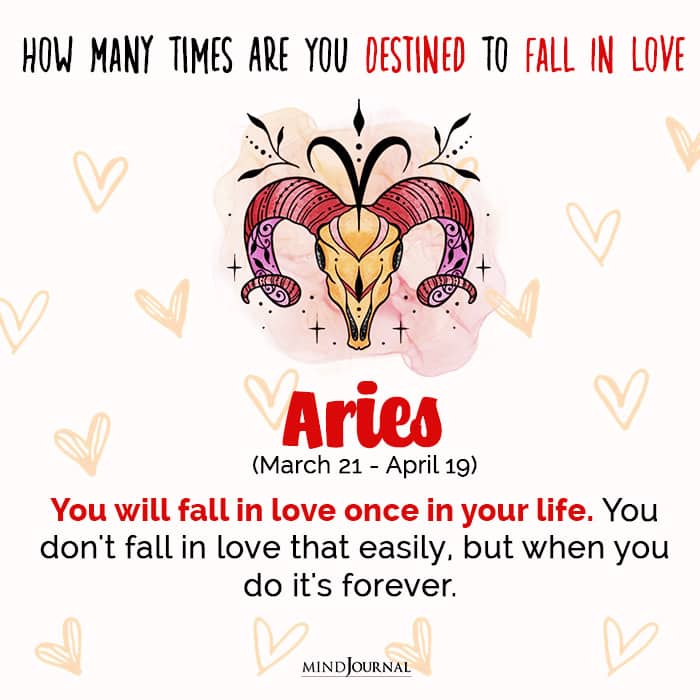 How Many Times Are You Destined To Fall In Love aries