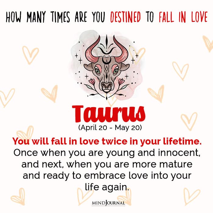 How Many Times Are You Destined To Fall In Love taurus