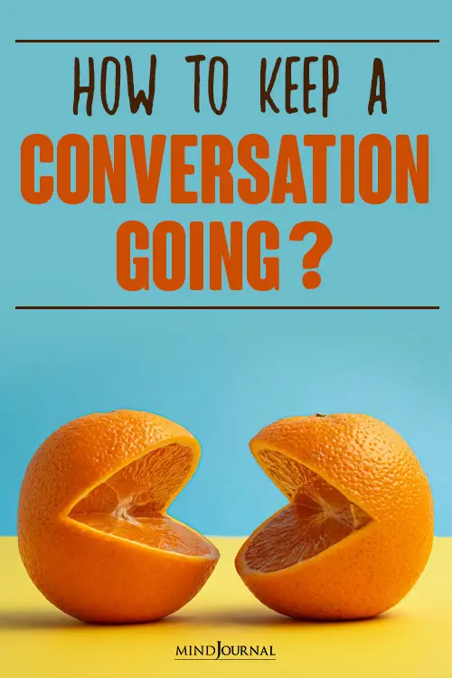 How To Keep a Conversation Going pin